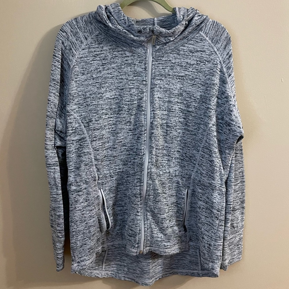 Size XL grey Athleta long sleeve hoodie with cowl neck